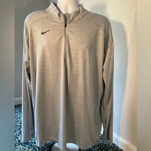 Nike 1/4 Zip Dri-FIT Long Sleeve Men’s Shirt - XXL Gray